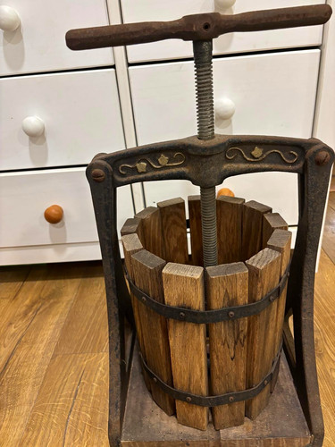 Vintage cast iron - iron, wooden