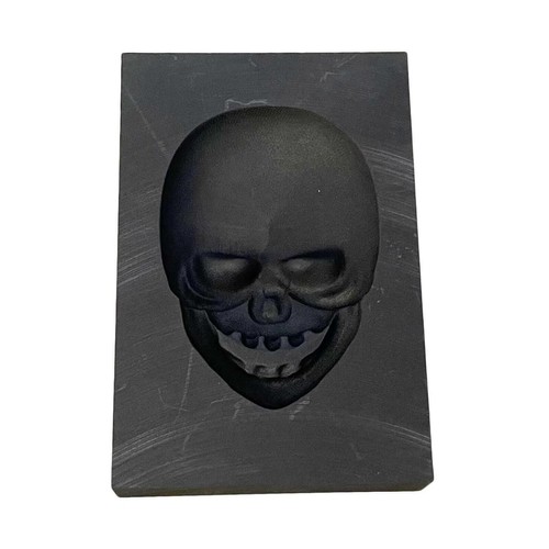 Skull graphite ingot - 3d,