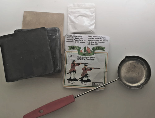Mould kit for metal - casting,