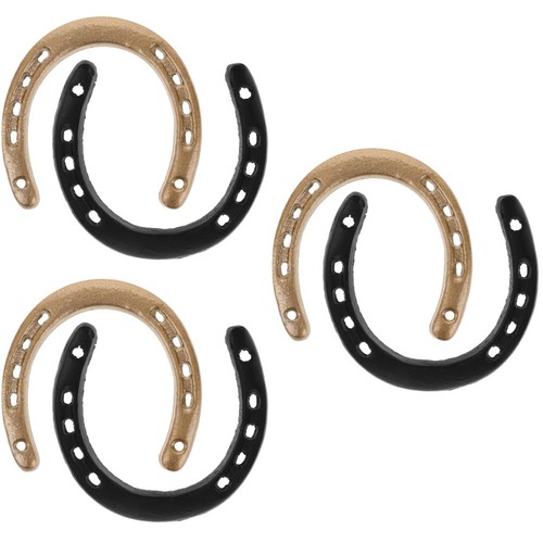Cast iron metal horseshoe - metal,