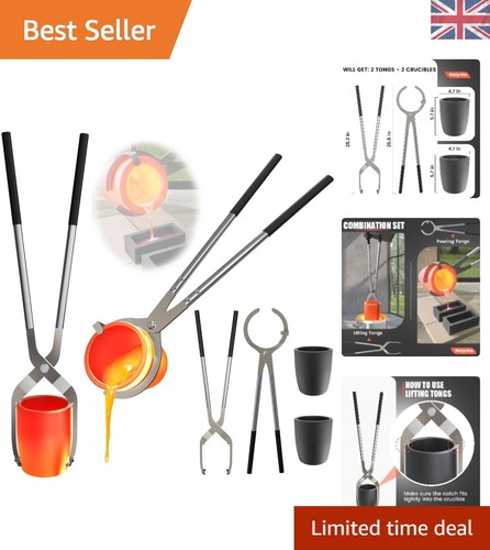 Crucible tongs set - crucible,